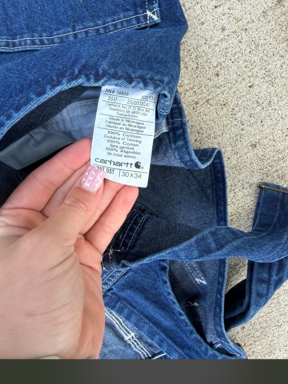Carhartt Denim Overalls - Picture 4 of 4